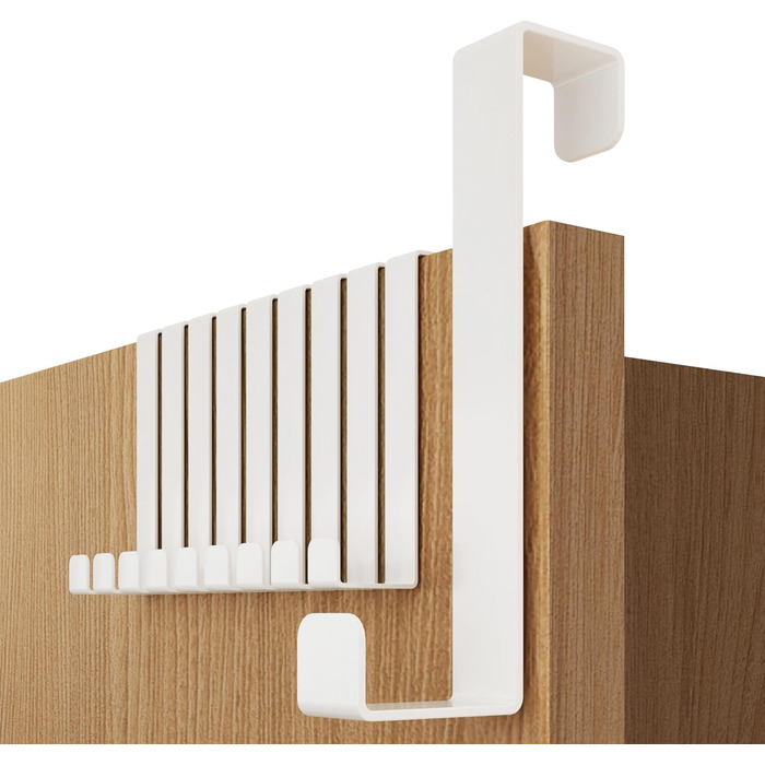 Дверні гачки 4smile - набір з 10 шт. , білі - дверні гачки з нержавіючої сталі для підвішування, універсального використання, двер