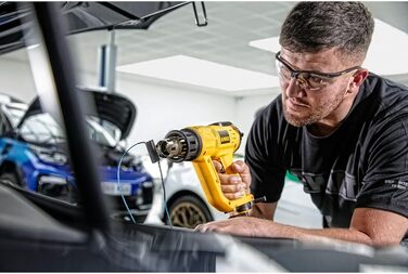 Вт теплова гармата D26414 (температура 50-600, витрата повітря 650 л/хв, з плоским і конусним соплом і скребком для фарби, безпечн