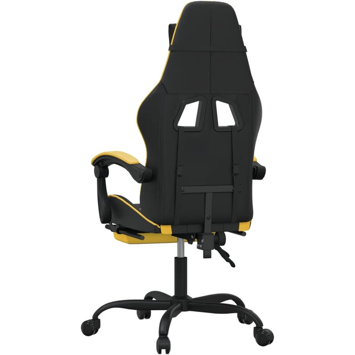 Ігрове крісло з підставкою для ніг, крісло для ПК, геймерське крісло, ігрове крісло, крісла для домашнього офісу, крісла для ігор, комп&39ютерне крісло, крісло для Playstation, чорно-золота штучна шкіра