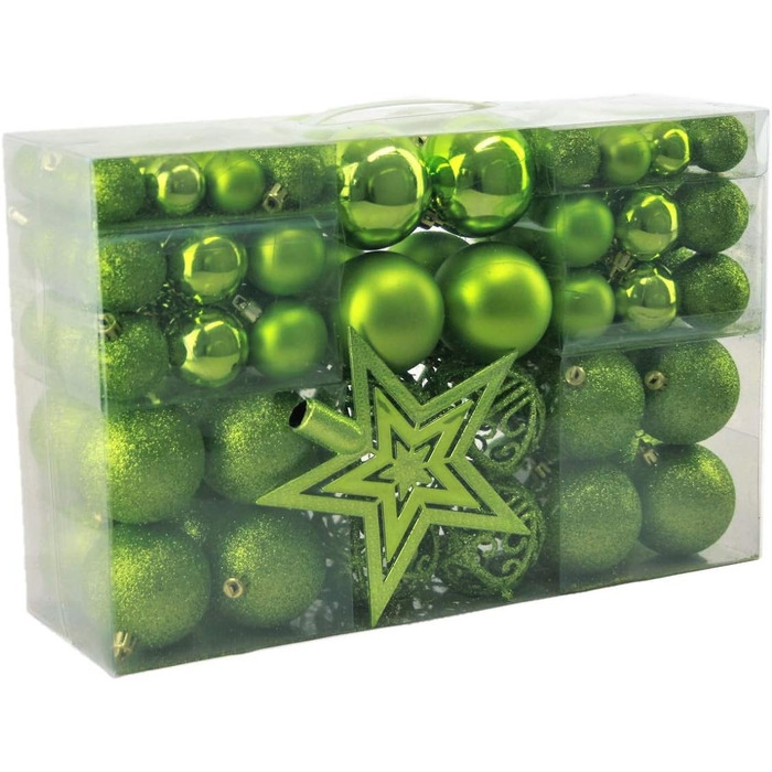 Різдвяних кульок та зірка на верхівці ялинки зеленні Geschenkestadl