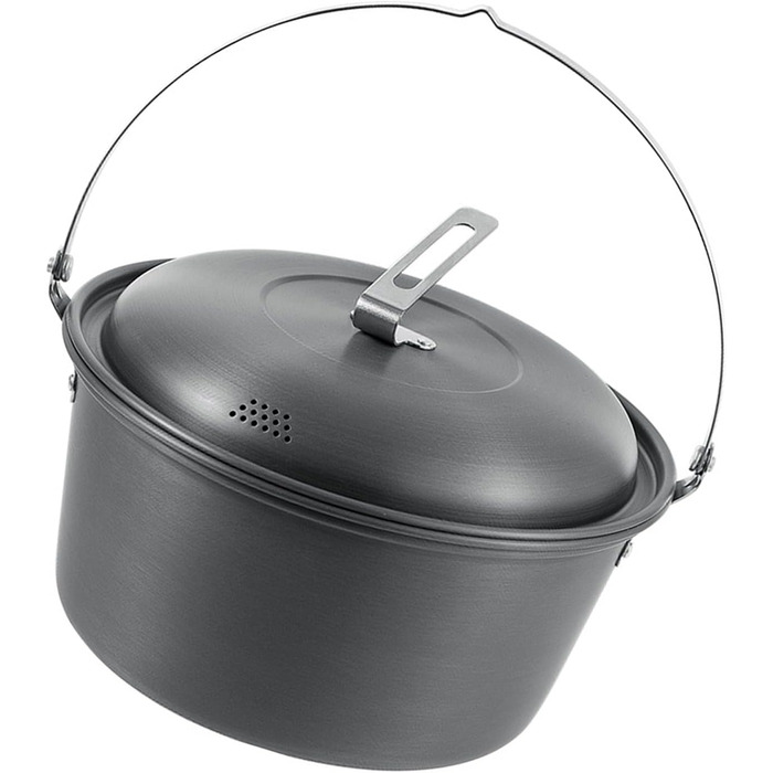 Легкі каструлі для пікніка, каструля для приготування їжі на відкритому повітрі, 4,5 л, алюмінієвий сплав, посуд, підвісна каструля для супу, модель підвісної каструлі для гриля на відкритому повітрі