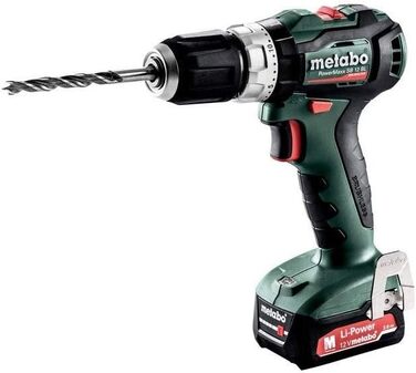 Акумуляторний ударний дриль-шуруповерт Metabo PowerMaxx SB 12 BL (601077500) пластиковий корпус 12V 2x2Ah Li-Ion SC 30, 12 В, чорн