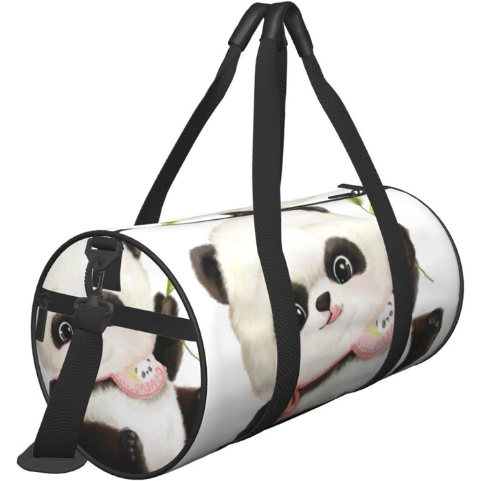 Дорожня сумка-циліндр з милим панда-малюнком, спортивна сумка для чоловіків та жінок, сумка для подорожей, спортивна сумка