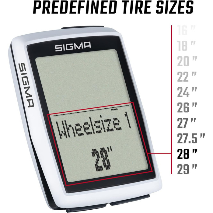 Велокомп'ютер SIGMA BC 12.0 WL, Бездротовий, Водонепроникний, Пластик, Чорний