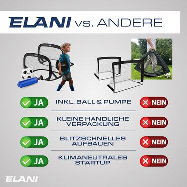Висувні футбольні ворота для дітей, набір з 2 шт. - складані з м&39ячем та насосом, на 50 менші легке складання, міні-футбольні ворота, ворота, футбольні ворота для саду, дитячі футбольні ворота, чорні футбольні ворота