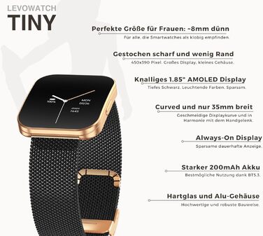 Мініатюрний жіночий смарт-годинник, товщина 8 мм та вигнутий, голосове керування, AMOLED-дисплей завжди ввімкнений, 3 ремінці, відстеження менструального циклу, водонепроникний, металевий корпус, функція телефону, моніторинг сну, трекер