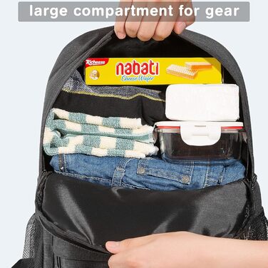 Ізольований рюкзак-холодильник 2-в-1, велика сумка-холодильник, герметичний рюкзак з охолоджувальним відділенням, ідеально підходить для пікніків, пляжних поїздок, походів, роботи та сімейних поїздок (24 банки), чорний