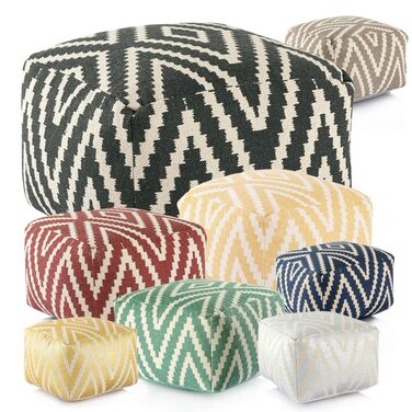 Килим куб сидіння 50x50 H35см пуф підніжка підлогова подушка підніжка колір чорний