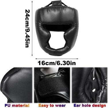 Захист голови з найкращими тренувальними головними уборами для карате, головними уборами для боксу, кікбоксингу, тхеквондо, тренувальними головними уборами для карате, боксерськими головними уборами для дорослих, головними уборами для спарингу та муай-тай