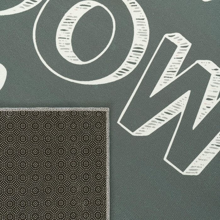 Дитячий килим Paco Home, килим для дитячої кімнати з мотивами зірки, місяця та клітинки, розмір 80x150 см, колір сірий 2