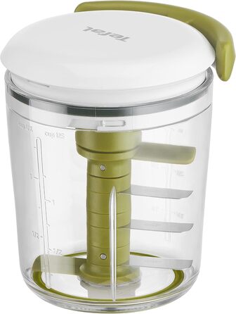 Секунд, ручний подрібнювач 450 мл, грубі, середні та дрібні, леза з нержавіючої сталі, без електрики, нековзне дно та легко чиститься, 5 Second Chopper Shaker K16441-5