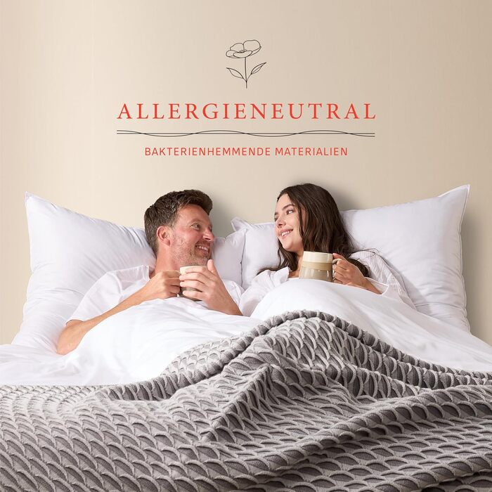 Подушка Pullman 80x80 см - подушка з мікрофібри готельної якості для всіх положень сну, зручна подушка для алергіків з наповнювачем 1000 г, сертифікована подушка для ліжка Oeko-Tex (80 x 80) 80x80 см 1