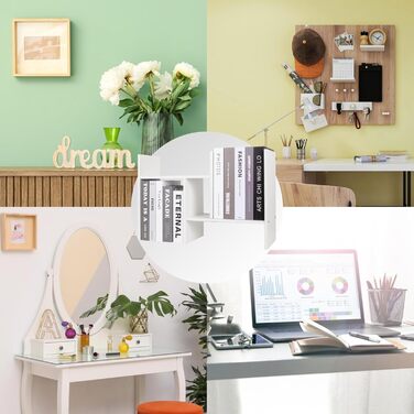 Регульована настільна полиця powerking, дерев&39яна книжкова полиця, органайзер для зберігання на столі, стійка для полиць, розширювана подвійна H-подібна книжкова полиця, білий колір 2432-білий