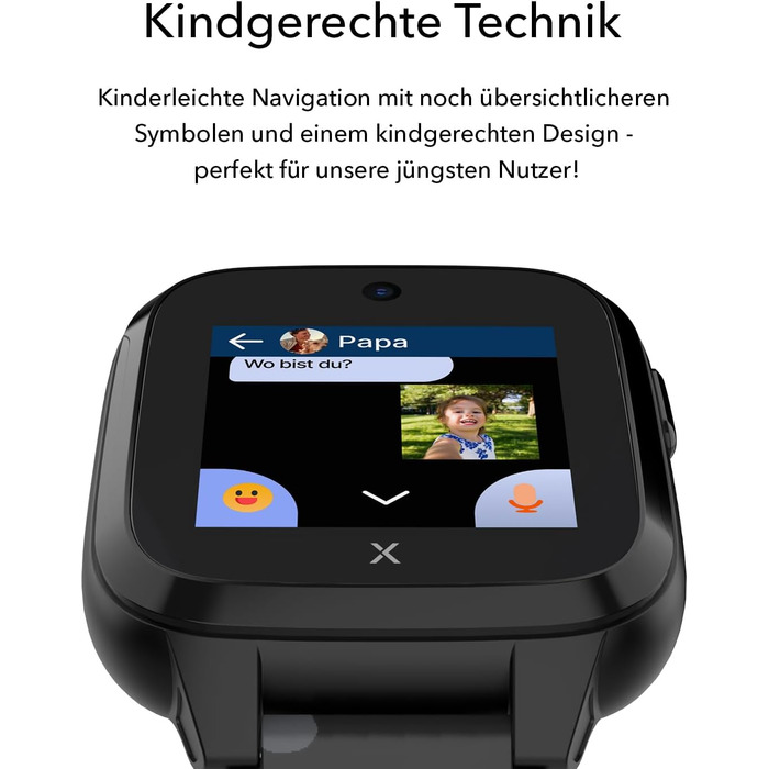 Водонепроникний дитячий годинник-телефон - 4G, дзвінки, повідомлення, шкільний режим, функція SOS, GPS, камера та крокомір - 2 роки гарантії (ЧОРНИЙ) BLACK XGO 3, 3 -