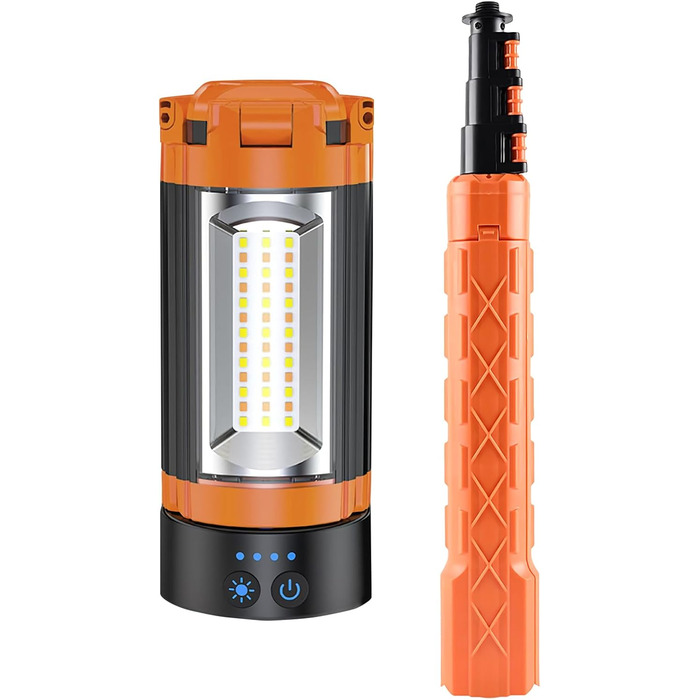 Ліхтар для кемпінгу з підставкою світлодіодний ліхтар-штатив, 10000 мАг, водонепроникний, магнітний, з регульованою яскравістю, лампа для намету, для пікніка, походів, скелелазіння, для активного відпочинку, кемпінгу, походів з рюкзаком