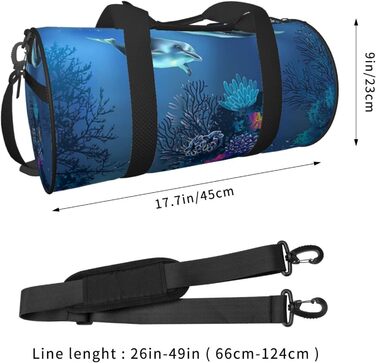 Дорожня сумка-циліндр з тропічним принтом пальмового листя, спортивна сумка для чоловіків та жінок, сумка-мішок, спортивна дорожня сумка