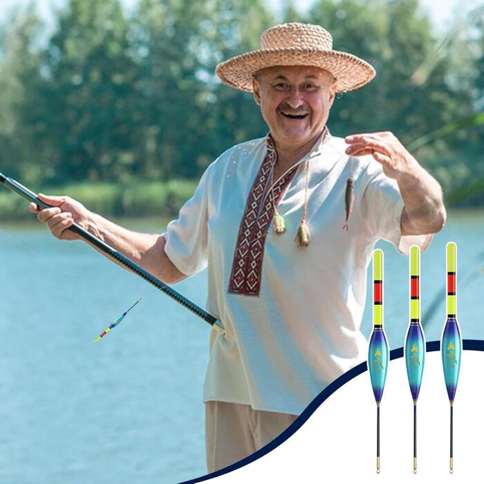 Світлодіодний поплавковий риболовний набір з індикатором клювання, двоколірний нічний рибальський буй, поплавці з підсвічуванням, плавучість 4 г/5 г/6 г/7 г/8 г/9 г, в комплекті акумулятори та зарядний пристрій, рибальські аксесуари для річок та озер 4 г/