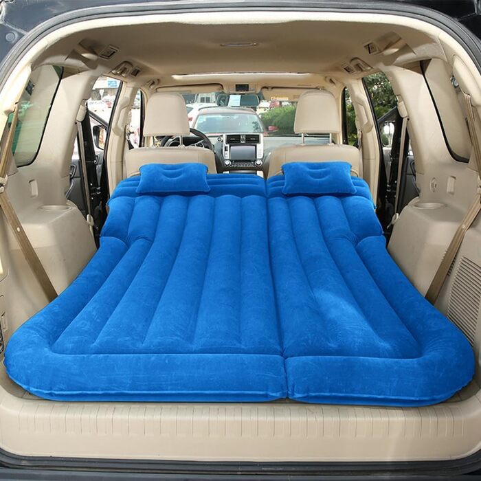 Автомобільний матрац для BMW 3 серії E90 E91 M-Tech 2005-2008, портативний комфортний автомобільний надувний матрац, надувний матрац для багажника, автомобільні аксесуари, синій (звичайний синій)