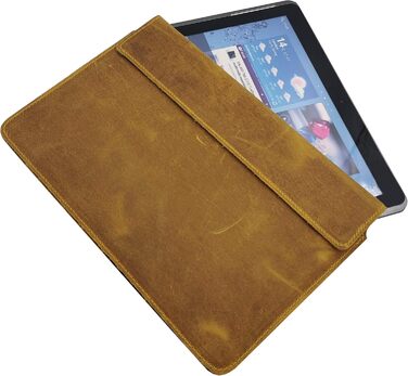 Шкіряний чохол для ноутбука MOELECTRONIX REAL підходить для Dell Latitude 7320 захисний шкіряний чохол Slim Tab з магнітним застіб