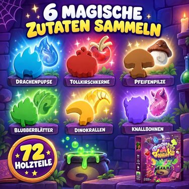 Настільна гра SKELLIG Games Drachenpups & TollkirschKern дитяча гра для 24 гравців
