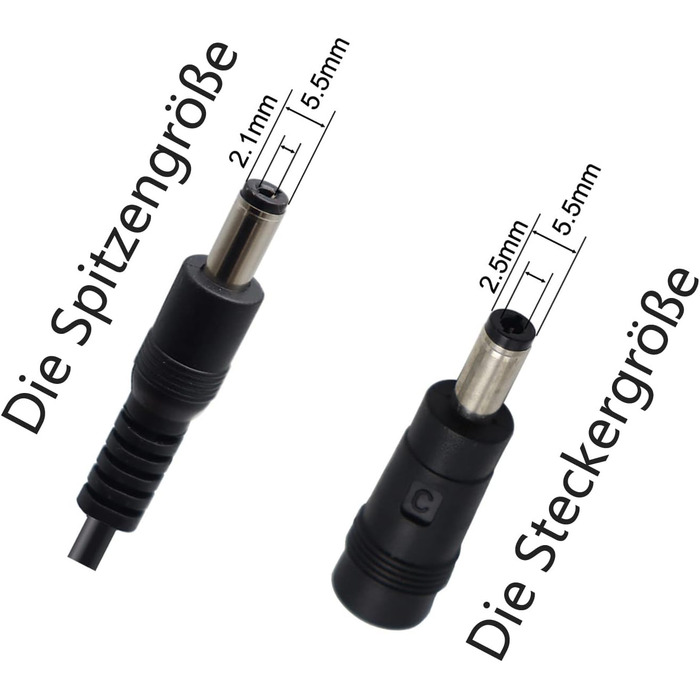 Зарядний кабель для акумуляторів 36 В, 42 В, 3 А, круглий роз&39єм 5,5 мм x 2,1 мм зі штекером 5,5 мм x 2,5 мм. ПРИЗНАЧЕННЯ для заряджання акумуляторів для електровелосипедів, електричних велосипедів, педелеків та електричних велосипедів. ACK4201 C060L100