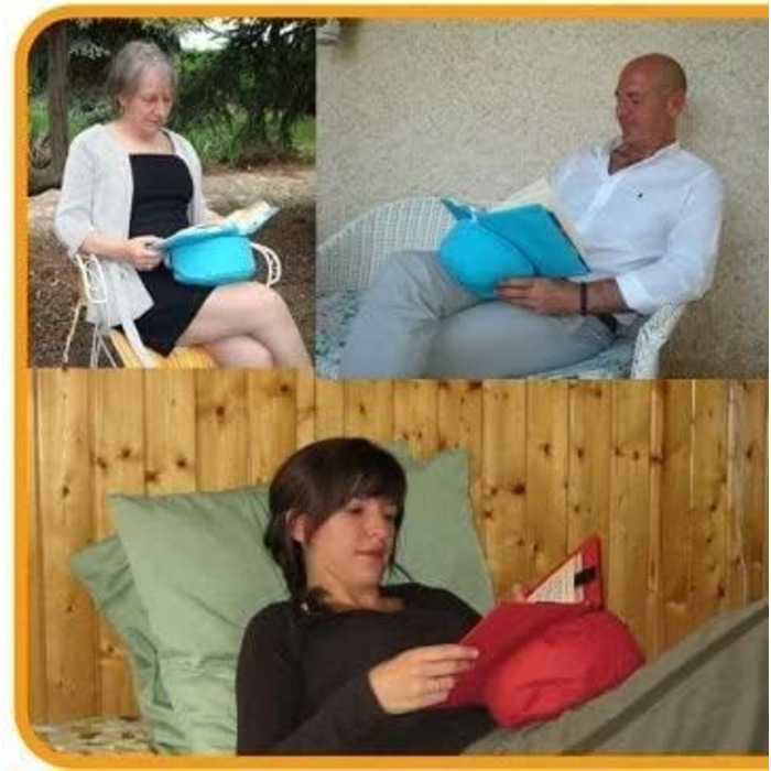 Подушка для читання, зелена, підставка для книг, виготовлена з тканини, регулюється по висоті книги