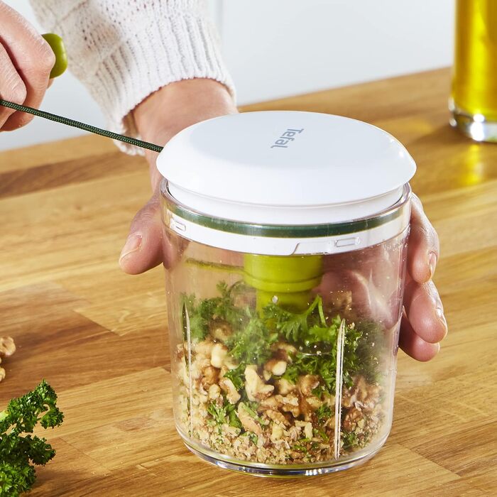 Секунд, ручний подрібнювач 450 мл, грубі, середні та дрібні, леза з нержавіючої сталі, без електрики, нековзне дно та легко чиститься, 5 Second Chopper Shaker K16441-5