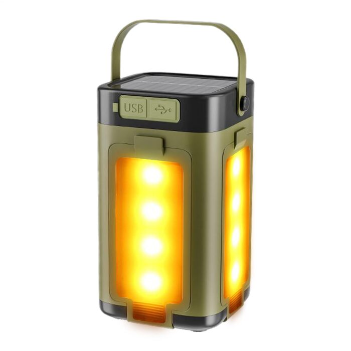 Портативний сонячний кемпінговий ліхтар, 12,9 x 7,9 x 7,9 см, ліхтар, 4 світлодіоди, регульоване освітлення з батареєю, висувне освітлення з кутом на 90 градусів, туристичне спорядження, аксесуар для випадків відключення електроенергії в наметі