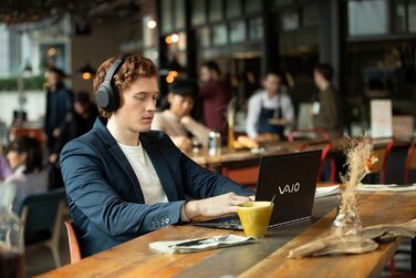 Бездротові Bluetooth навушники з функцією шумозаглушення (акумулятор на 30 годин, сенсорний датчик, додаток Headphones Connect, фу