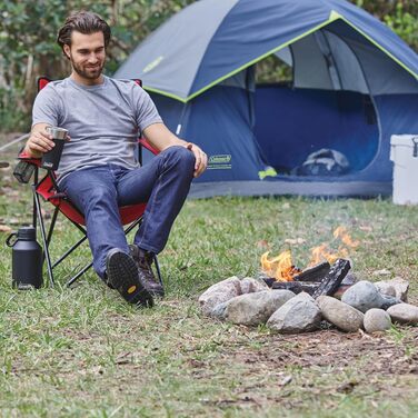Намет Coleman Skydome 2 особи – WeatherTec, 3 сезони, швидке встановлення, синій, 1,5 × 2,1 м