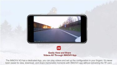 Відеореєстратор для мотоцикла з 2 камерами, 3 -