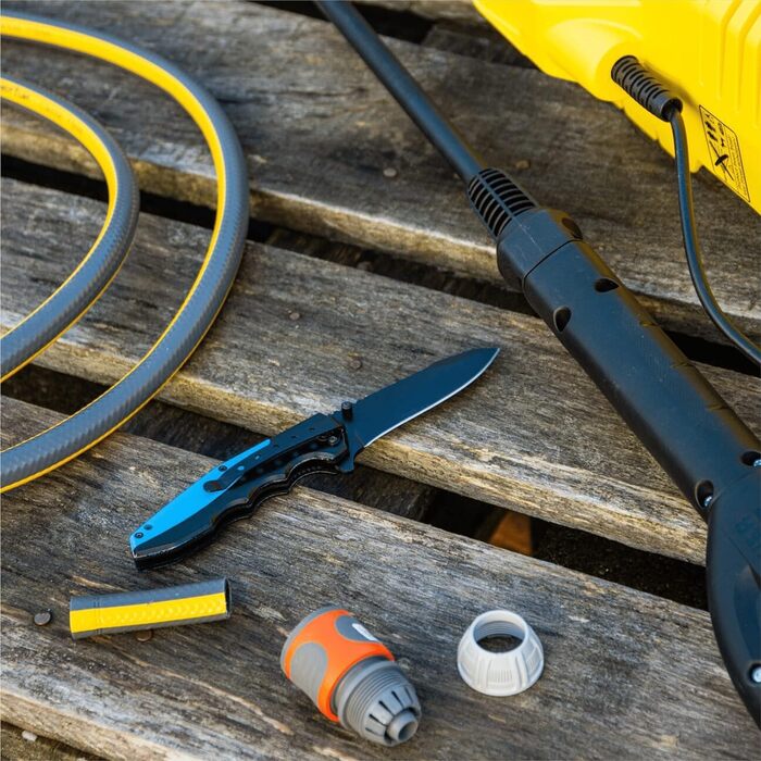 Складаний ніж 2157-3 I Кишеньковий ніж для вулиці з високоякісним лезом з нержавіючої сталі I Алюмінієва ручка з виїмками для паль