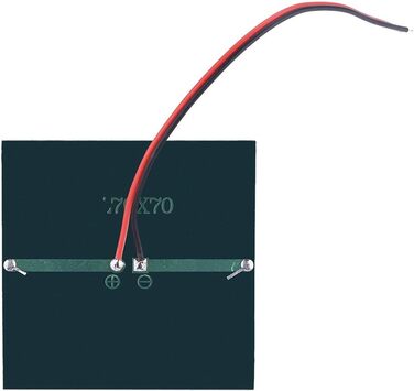 Сонячна панель 0,7 Вт 1,5 В, міні-портативна сонячна батарея DIY Модуль зарядного пристрою для акумулятора 1,2 В з дротом, 2,76x2,76 дюйма