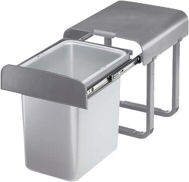 Відро для сміття EKOTECH Aladin, 16 літрів, висувне, ука,90134610, виготовлене з пластику, сіре