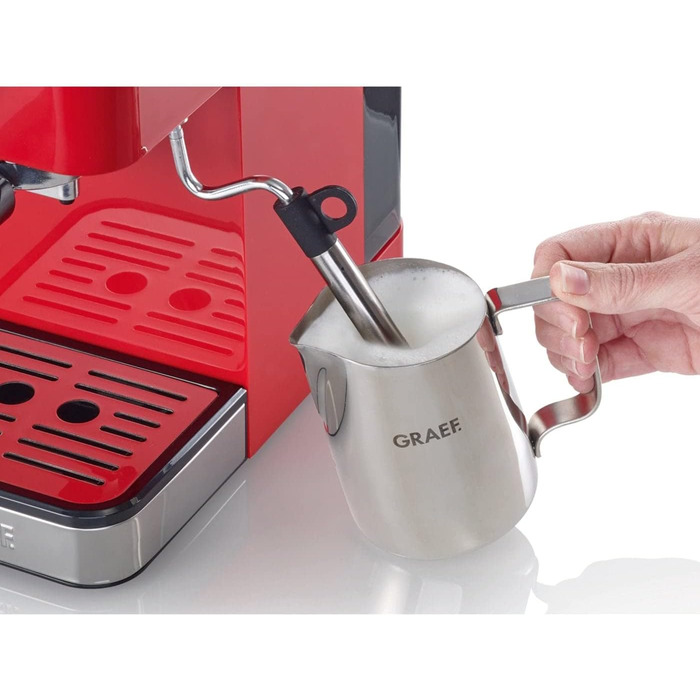 Кавоварка для еспресо Graef Salita з тримачем для сита Red 1400 Вт