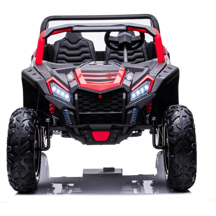 Дитячий електромобіль UTV XXL 24V 2 шт. місцевий, червоний, електромобіль для дітей 2 шт. місцевий, шкіряні сидіння, 2 двигуни по