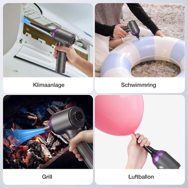 Автомобільний пилосос MECO ELEVERDE 4-в-1 Потужний, 18Kpa міні-ручний пилосос акумуляторний, 3-швидкісний портативний пилосос стис