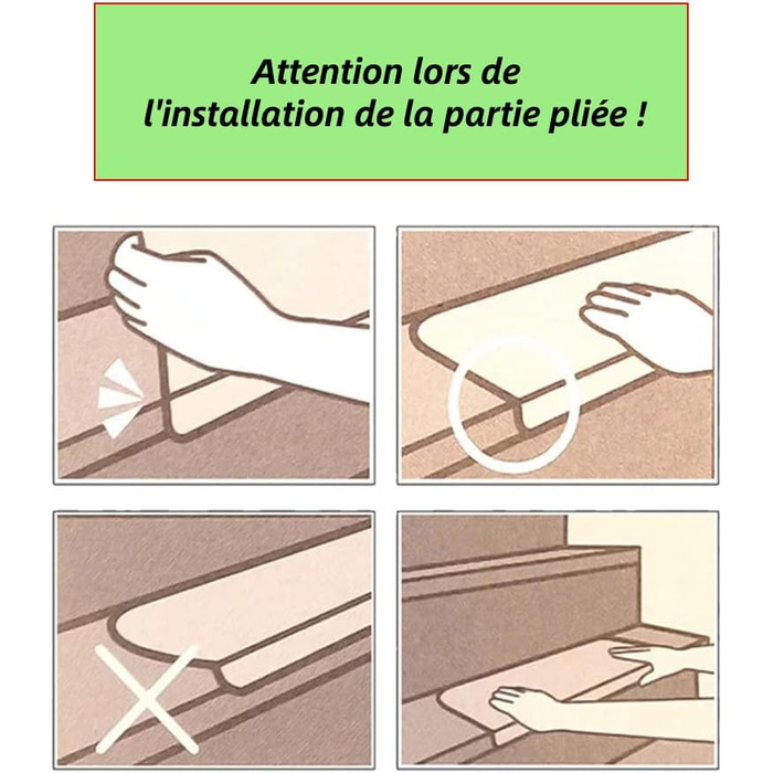 Набір із 15 самоклеючих килимків для сходів, нековзні, захисні килимки для сходів, підходять для дітей, людей похилого віку та домашніх тварин, 65 21 см, чорна сітка