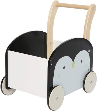 Дитячі ходунки Baby Walker Wood, ходунки Baby Panda з місцем для зберігання для 1-3 років, без прогулянок/ходунків/іграшок для малюків/іграшок/коляски/розваг для дітей/пінгвінів)