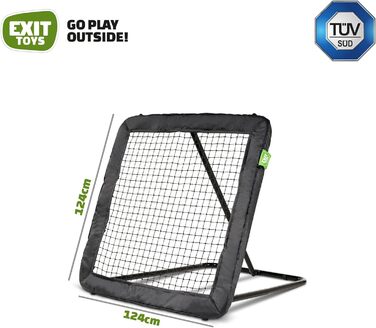 Відбійний багатофункціональний тренажер Kickback, регульований кут нахилу, легкий та портативний, багатофункціональний вкладиш 124 x 124 см