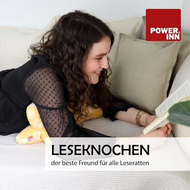 Подушка для читання 43 x 23 см Велика подушка для шиї Подушка для читання, яку можна прати (чорна - класична)