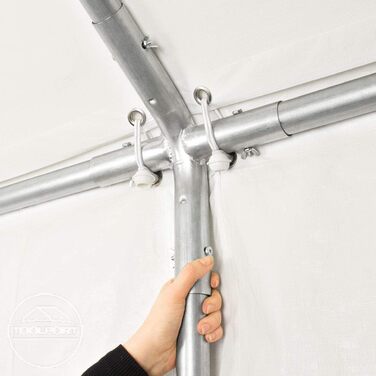 Намет для вечірок, шатер, 6x12 м, білого кольору, професійний брезент PE 550 N, водонепроникний, захист від ультрафіолету з каркасом на землі, садовий намет