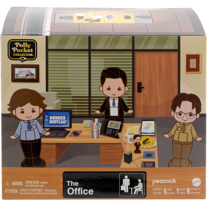 Колекційний компактний набір Polly Pocket x The Office