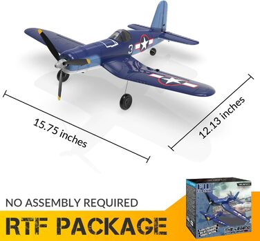 Літак на дистанційному керуванні VOLANTEXRC 4CH 2,4 ГГц Літак на дистанційному керування RTF для початківців, дітей і дорослих, 4-