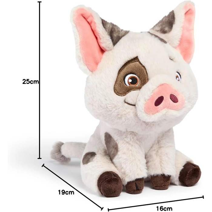 М'яка іграшка Disney Ваяна 2, Пуа, 25 см, плюшеве порося, для малюків з перших місяців життя