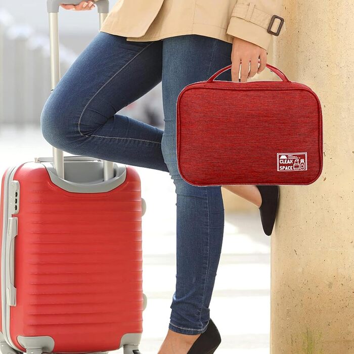 Косметичка з відділеннями, водонепроникна косметичка, водонепроникна косметичка, органайзер, косметичка, велика сумка для туалетно