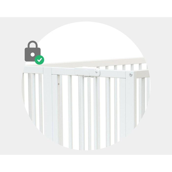 Складане дитяче ліжко 60x120 см Біле Складане дерев&39яне дитяче ліжко на колесах Біле 60 x 120-124,5 x 64,5 x 87,5 см, 4 - PRO ESSENTIEL