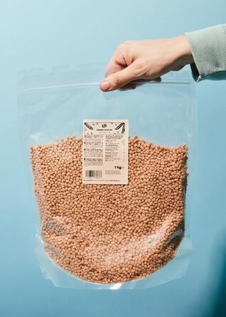 Веганські протеїнові хрусткі кульки без додавання цукру KoRo - Pea Protein Crispies, 1 кг