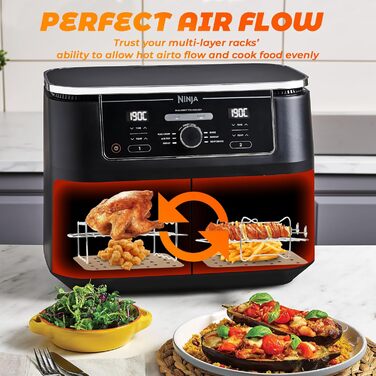 Аксесуари для силіконових форм для фритюрниці Auauraintt 1, багаторазові, для висувного ящика Ninja Foodi Flex 10,4 л AF500EU, силіконовий килимок для фритюрниці гриль рукавички затискачі масляна щітка масло скребок 100 аркушів масляного паперу