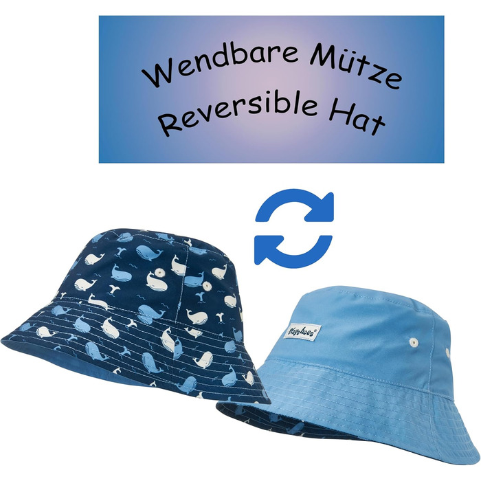 Шапочка для купання Playshoes для хлопчиків із захистом від ультрафіолету, розмір 53, кит